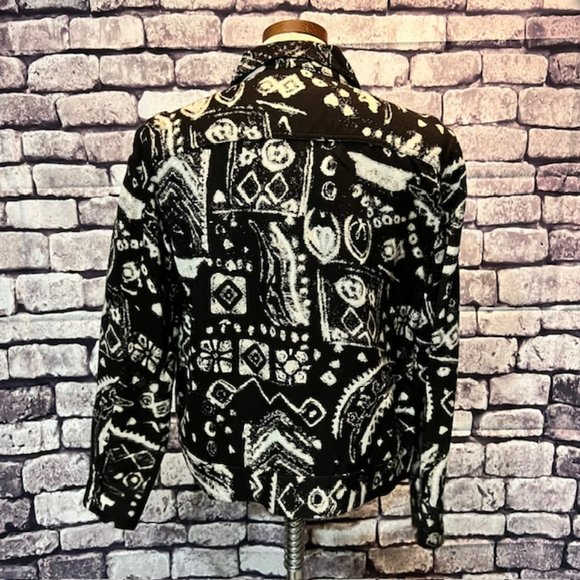 Chico's Design Brown & Cream Jacket Size Small - Picture 6 of 9